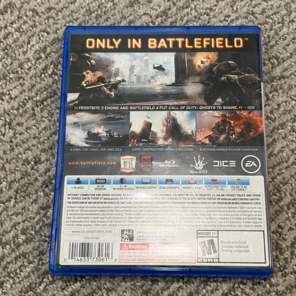 Electronic Arts Battlefield 4 PlayStation 4 PS4 First-Person‎ Shooter